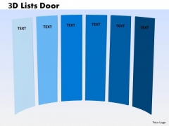 Business Finance Strategy Development 3d Lists Door Sales Diagram Business Finance Strategy Development 3d Lists Door Sales Diagram