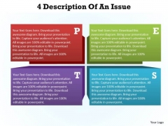 Business Finance Strategy Development 4 Description Of An Issue Business Diagram Business Finance Strategy Development 4 Description Of An Issue Business Diagram