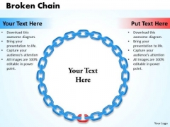 Business Finance Strategy Development Broken Chain Sales Diagram Business Finance Strategy Development Broken Chain Sales Diagram