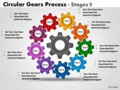 Business Finance Strategy Development Circular Gears Process Stages 9 Consulting Diagram Business Finance Strategy Development Circular Gears Process Stages 9 Consulting Diagram