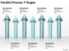 Business Finance Strategy Development Parallel Process 7 Stages Business Diagram