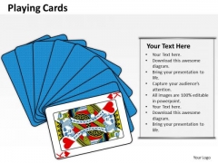 Business Finance Strategy Development Playing Cards Strategy Diagram