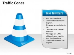 Business Finance Strategy Development Traffic Cones Business Diagram Business Finance Strategy Development Traffic Cones Business Diagram