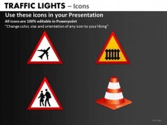 Business Finance Strategy Development Traffic Lights Icons Marketing Diagram
