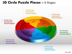 Business Framework Model 3d Circle Puzzle Diagram 6 Stages Sales Diagram Business Framework Model 3d Circle Puzzle Diagram 6 Stages Sales Diagram
