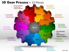 Business Framework Model 3d Gear Process 11 Pieces Strategic Management Business Framework Model 3d Gear Process 11 Pieces Strategic Management