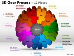 Business Framework Model 3d Gear Process 12 Pieces Marketing Diagram Business Framework Model 3d Gear Process 12 Pieces Marketing Diagram