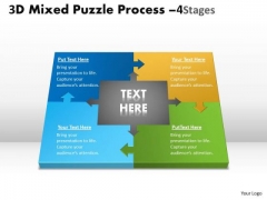Business Framework Model 3d Mixed Puzzle Process 4 Consulting Diagram Business Framework Model 3d Mixed Puzzle Process 4 Consulting Diagram