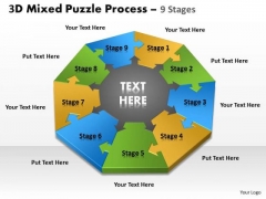 Business Framework Model 3d Mixed Puzzle Process 9 Consulting Diagram Business Framework Model 3d Mixed Puzzle Process 9 Consulting Diagram