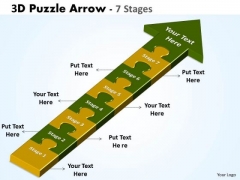 Business Framework Model 3d Puzzle Arrow 7 Stages Sales Diagram Business Framework Model 3d Puzzle Arrow 7 Stages Sales Diagram