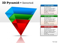 Business Framework Model 3d Pyramid Inverted Design Marketing Diagram