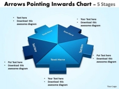 Business Framework Model Arrows Pointing Inwards Chart 4 Strategy Diagram