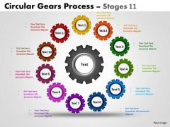 Business Framework Model Circular Gears Process Stages Strategic Management Business Framework Model Circular Gears Process Stages Strategic Management