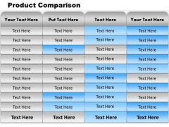Business Framework Model Comparison Chart Of Business Product Business Diagram Business Framework Model Comparison Chart Of Business Product Business Diagram