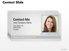 Business Framework Model Design Of Contact Card Business Diagram Business Framework Model Design Of Contact Card Business Diagram