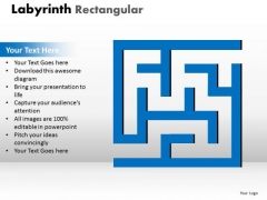 Business Framework Model Labyrinth Rectangular Sales Diagram
