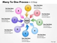 Business Framework Model Many To One Process 8 Sales Diagram Business Framework Model Many To One Process 8 Sales Diagram