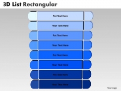 Consulting Diagram 3d Blue List Rectangular Style Strategy Diagram Consulting Diagram 3d Blue List Rectangular Style Strategy Diagram