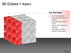 Consulting Diagram 3d Cubes Style 1 Design Strategy Diagram