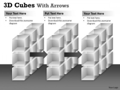 Consulting Diagram 3d Cubes With Arrows Strategic Management