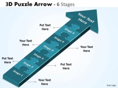 Consulting Diagram 3d Puzzle Arrow 6 Stages Strategy Diagram Consulting Diagram 3d Puzzle Arrow 6 Stages Strategy Diagram