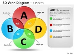 Consulting Diagram 3d Venn Diagram 4 Pieces Strategy Diagram Consulting Diagram 3d Venn Diagram 4 Pieces Strategy Diagram