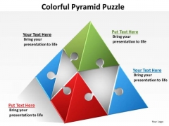 Consulting Diagram Colorful Pyramid Puzzle Marketing Diagram