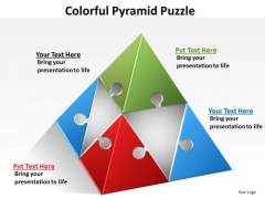 Consulting Diagram Colorful Pyramid Puzzle Marketing Diagram Consulting Diagram Colorful Pyramid Puzzle Marketing Diagram