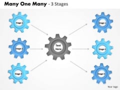 Consulting Diagram Many One Many 3 Stages Sales Diagram Consulting Diagram Many One Many 3 Stages Sales Diagram