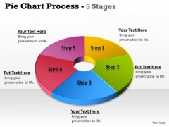Consulting Diagram Pie Chart 5 Step Circular Strategy Diagram