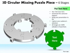 Marketing Diagram 3d Circular Missing Puzzle Piece 6 Stages 3 Strategy Diagram Marketing Diagram 3d Circular Missing Puzzle Piece 6 Stages 3 Strategy Diagram