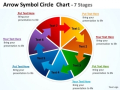 Marketing Diagram Arrow Symbol Circle Diagram Chart 7 Stages Business Framework Model