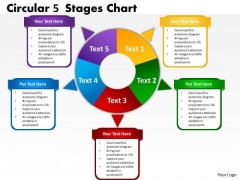 Marketing Diagram Circular 5 Stages Chart Consulting Diagram