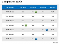 Marketing Diagram Comparison Table For Business Data Sales Diagram Marketing Diagram Comparison Table For Business Data Sales Diagram