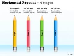Marketing Diagram Horizontal Process 4 Stages Ppt Diagram Mba Models And Frameworks