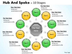 Marketing Diagram Hub And Spoke 10 Stages Consulting Diagram