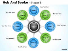 Marketing Diagram Hub And Spoke Stages Sales Diagram