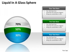 Marketing Diagram Liquid In A Glass Sphere Diagram Ppt Business Diagram