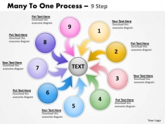 Marketing Diagram Many To One Process 9 Step Consulting Diagram