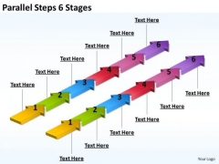 Marketing Diagram Parallel Steps 6 Stages Strategic Management