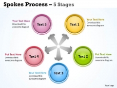 Marketing Diagram Spokes Process 5 Stages Sales Diagram