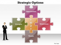 Mba Models And Frameworks Strategic Options Business Diagram