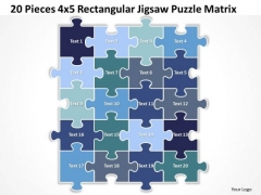 Sales Diagram 20 Pieces 4x5 Rectangular Jigsaw Puzzle Matrix Consulting Diagram Sales Diagram 20 Pieces 4x5 Rectangular Jigsaw Puzzle Matrix Consulting Diagram