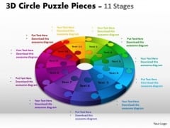 Sales Diagram 3d Circle Puzzle Diagram 11 Stages Business Diagram Sales Diagram 3d Circle Puzzle Diagram 11 Stages Business Diagram