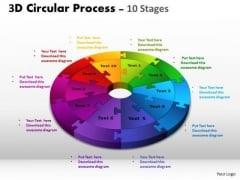 Sales Diagram 3d Circular Process Cycle Diagram Chart 10 Stages Design 3 Business Diagram