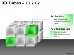 Sales Diagram 3d Cubes 2x2x3 Business Diagram Sales Diagram 3d Cubes 2x2x3 Business Diagram