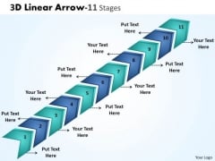 Sales Diagram 3d Linear Arrow 11 Stages Strategy Diagram Sales Diagram 3d Linear Arrow 11 Stages Strategy Diagram
