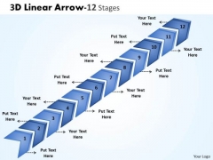 Sales Diagram 3d Linear Arrow 12 Stages Marketing Diagram Sales Diagram 3d Linear Arrow 12 Stages Marketing Diagram