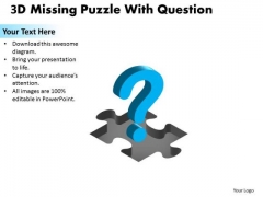 Sales Diagram 3d Missing Puzzle Piece Question Business Finance Strategy Development Sales Diagram 3d Missing Puzzle Piece Question Business Finance Strategy Development