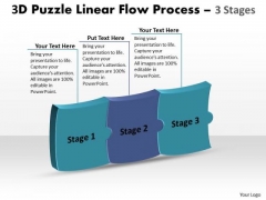 Sales Diagram 3d Puzzle Linear Flow Process 3 Stages Consulting Diagram Sales Diagram 3d Puzzle Linear Flow Process 3 Stages Consulting Diagram